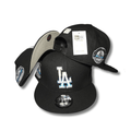 Men's Black Los Angeles New Era Dodgers Raceway 59FIFTY - Snapback Cap