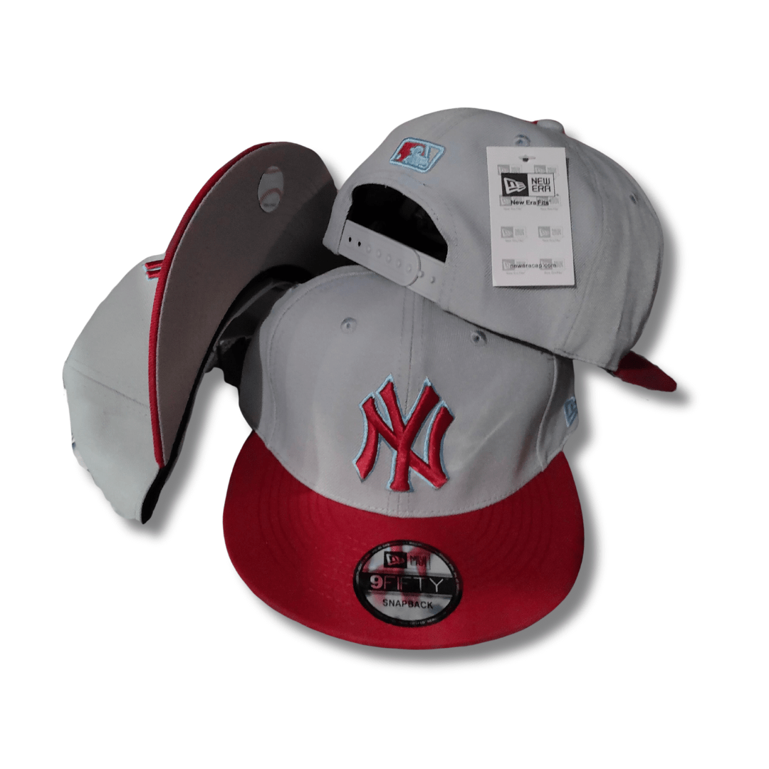 New York Yankees New Era 9FIFTY Grey and Red – Snapback Cap