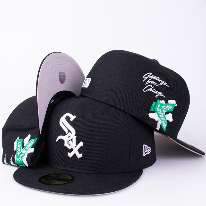 Chicago White Sox “Greetings from Chicago” Edition Black Snapback Hat
